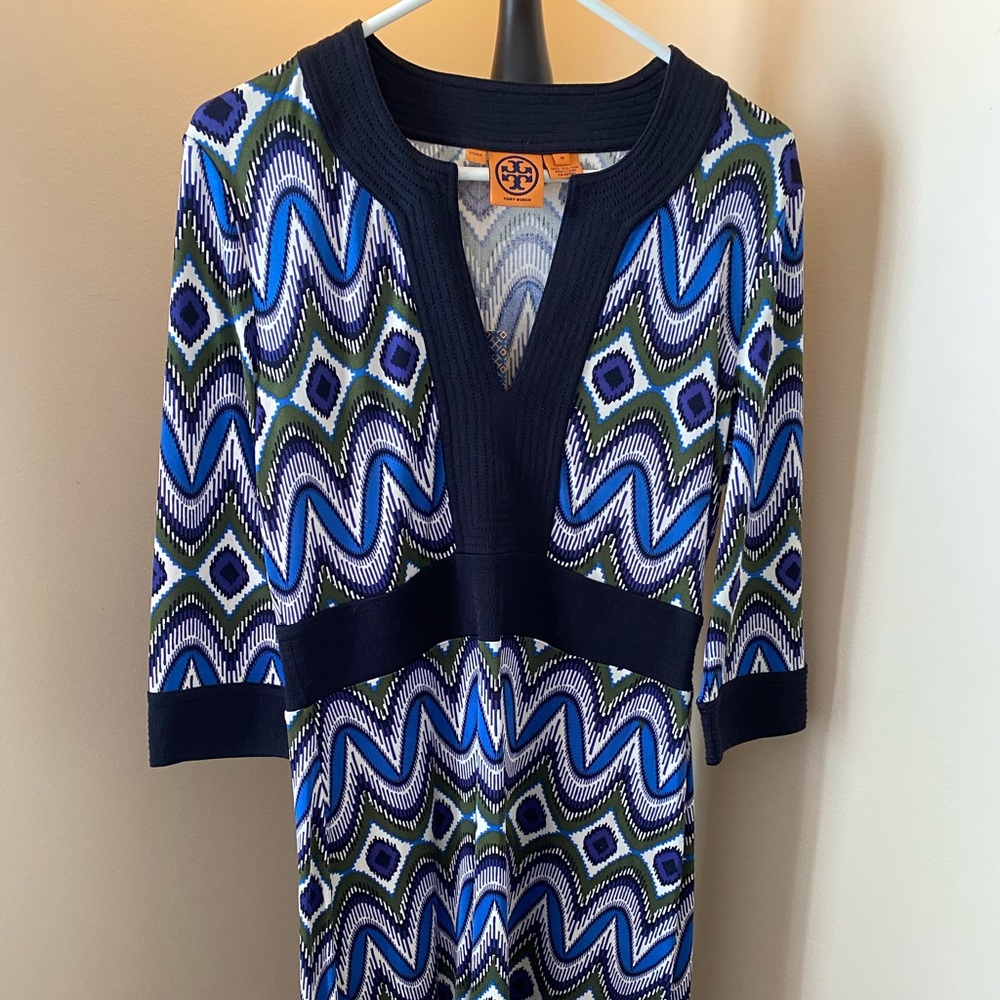 Tory Burch 100% Silk Knit Dress Size M